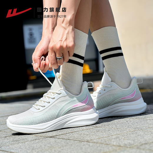回力女鞋运动鞋2025新款夏季透气网面鞋轻便缓震女款学生跑步鞋 商品图4