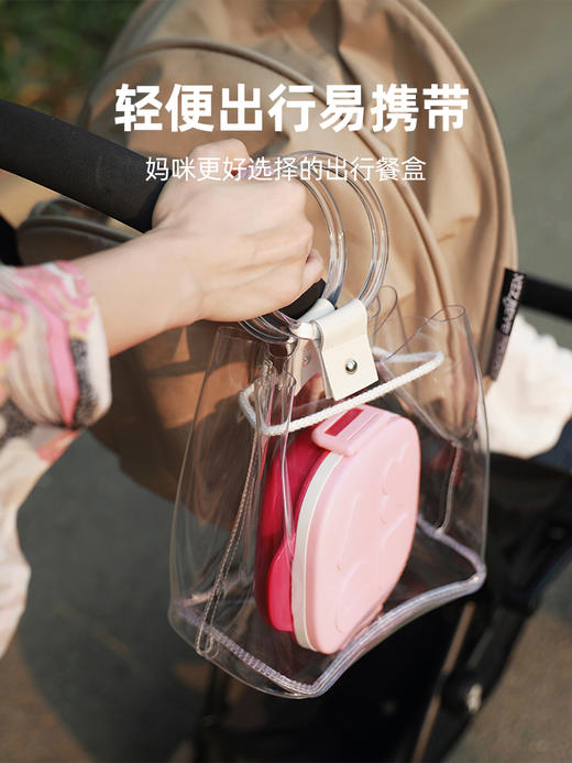 *【octoto】宝宝保温饭盒儿童餐具套装分格盘不锈钢外出便携碗防摔餐具 商品图5