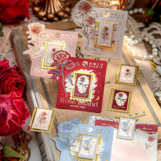 纸先生玫瑰之岛系列金属书签（图案随机） 商品图0