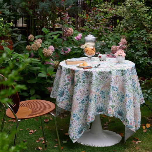 【英国Morris经典花鸟图案桌布】高克重厚实面料，真防水+高贵华丽垂感 商品图2