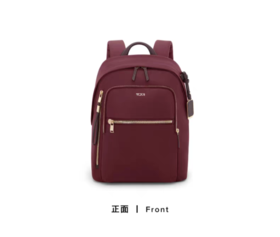 TUMI 双肩包女  0196601WN-F 酒红色.【刻字后发出的商品，不支持退换货服务】