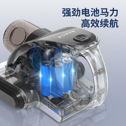 【家用无线除螨仪】手持床上吸尘器 强劲吸力充电除尘吸毛发蓝光除螨机 商品图2