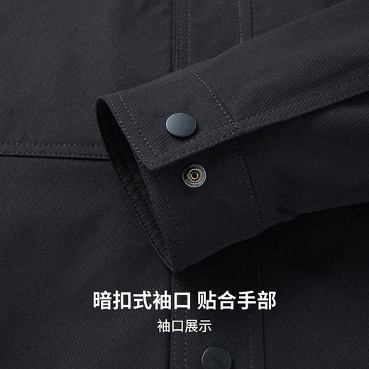 圣得西2025年秋季新款男士外套纯色百搭休闲工装风翻领夹克上衣男 商品图8