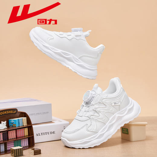 回力童鞋儿童校园运动鞋女童2025夏季新款皮面软底中大童跑步鞋子	WZ(CL)-0726 商品图6