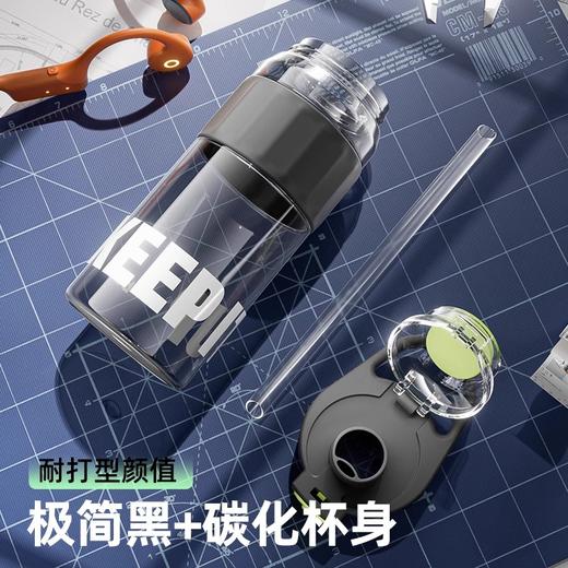 bablov运动水杯男生夏季大容量健身水壶女耐高温防摔便携吸管杯子 商品图2