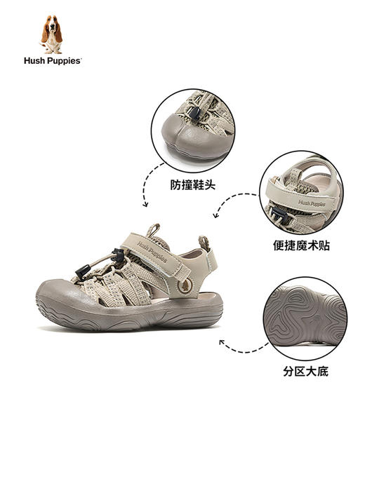 暇步士儿童夏季镂空溯溪凉鞋HP5705005沙滩鞋 商品图4