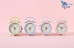 简意南法三寸双耳闹钟（颜色随机）