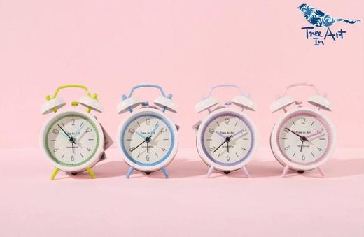 简意南法三寸双耳闹钟（颜色随机） 商品图0