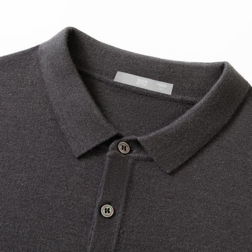 圣得西男士柔软易打理针织POLO衫2025秋季通勤易搭新款舒适毛衣 商品图12