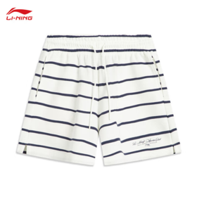 李宁（LI-NING）运动短裤女2025秋季新款潮流针织短裤舒适卫裤AKSV452