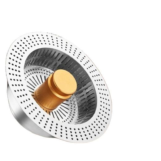 双用新料 厨房水过滤网洗菜盆漏水塞 洗碗池菜池通用款ABS弹跳器 商品图4