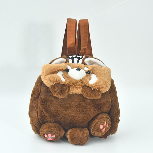 小浣熊毛绒双肩背包毛绒包纪念日百货门店同款163793324 商品图0
