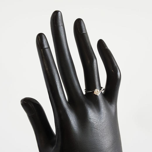 【天然正品】AU750白金时尚经典款0.45克拉钻石戒指H-SI13号（戒圈可改）女士现售价：3580！030725NJM01 商品图8