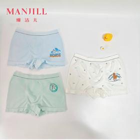 【商场同款】【3条装】熳洁儿 男大童内裤平角无缝25702706