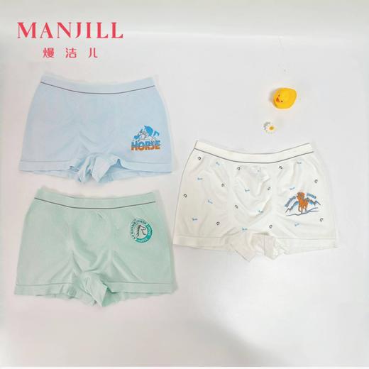 【商场同款】【3条装】熳洁儿 男大童内裤平角无缝25702706 商品图0