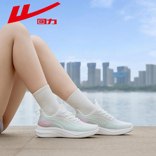 回力女鞋运动鞋2025新款夏季透气网面鞋轻便缓震女款学生跑步鞋WXY(JS)-1742 商品图3