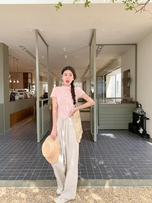 <曾小咸推荐>现货秒杀！雪纺吊带背心 日常119.99 立减60 秒杀59.99！浅卡色休闲裤 日常159.99 立减80 秒杀79.99！ 商品图5