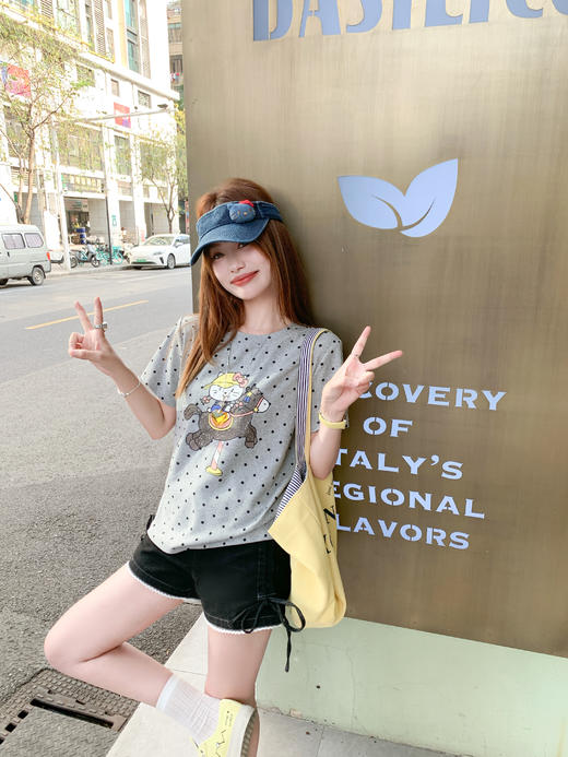 【149元任选2件】现货秒杀！卖完不补 ！微信打折价！2色抽绳牛仔短裤 商品图13