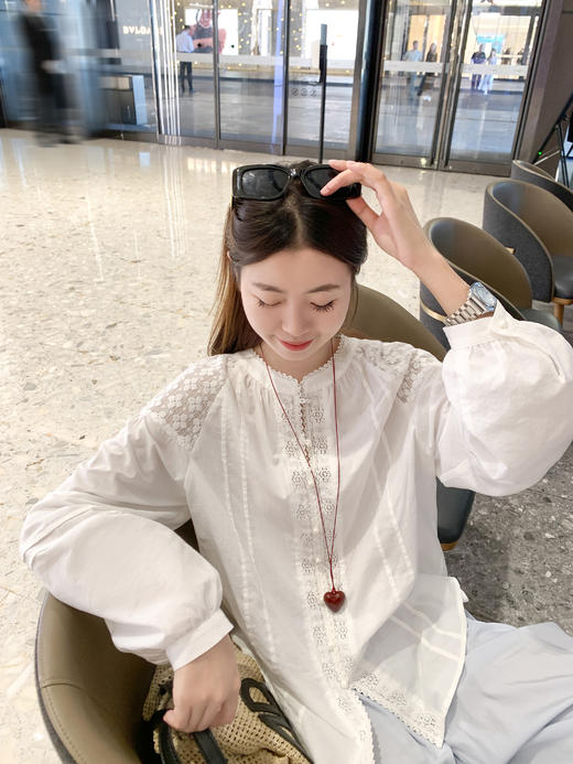 【169元任选2件】最后一波现货！蕾丝复古灯笼袖衬衫 商品图12