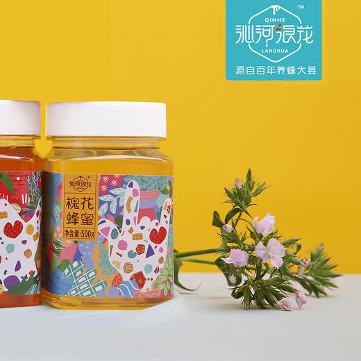 【69元4瓶】沁河浪花沁水特此槐花蜂蜜500g/瓶 商品图0