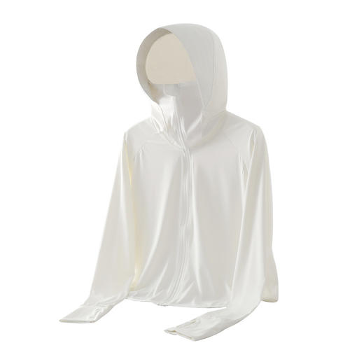 242冰丝防晒衣女新款夏季宽松连帽运动辣妹纯欲开衫外搭长袖上衣 商品图4