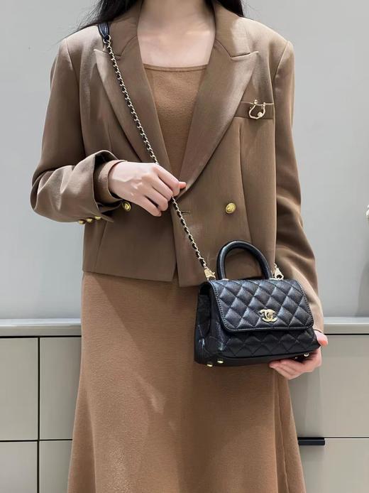 GZ125- 香奈儿 Coco Handle 25P 憨豆手柄单肩斜挎包 小号（MM*QZ）7.22直播款 商品图2