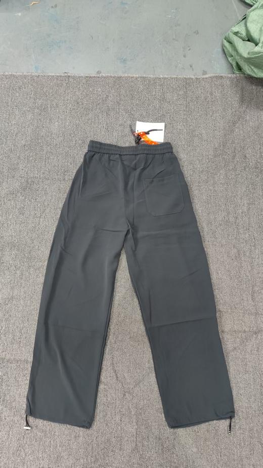 松紧腰抽绳纯色简约休闲长裤 商品图6