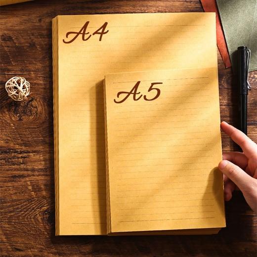 牛皮信纸 仿旧信纸 复古文艺ins简约写情书的书信纸信稿纸古风横线A4B5 40张/包 商品图4