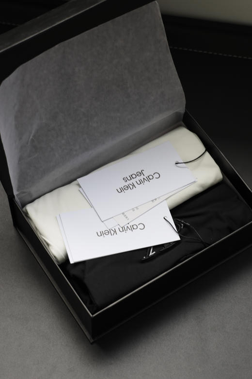 特价一盒2件 西K25新款重影刺绣 弹力圆领短袖T恤 TX571 商品图1