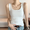 买一送一春夏新款宽肩背心女大U领抖音爆款打底内搭小背心女无袖坎肩 商品缩略图1