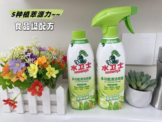 无限回购！ 【水卫士多功能清洁喷雾】青椰泡弹，温和清洁不伤手！释放植萃源力，除污除菌让家居环境焕然一新！！ 商品图2