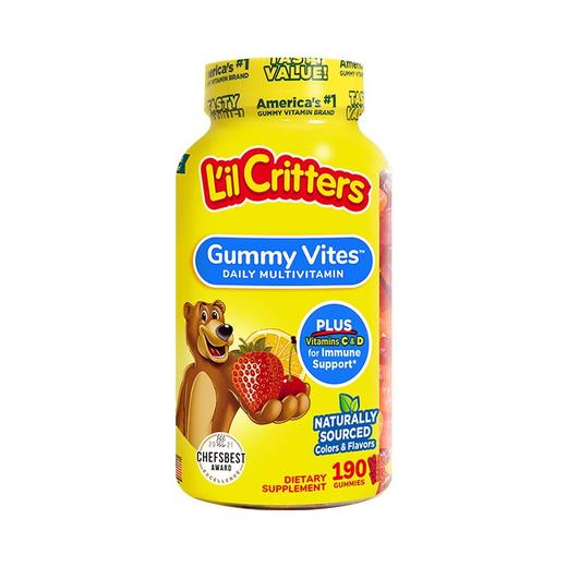 美国丽贵lilcritters宝宝补锌儿童复合多种维生素190粒 到26年8月 商品图6