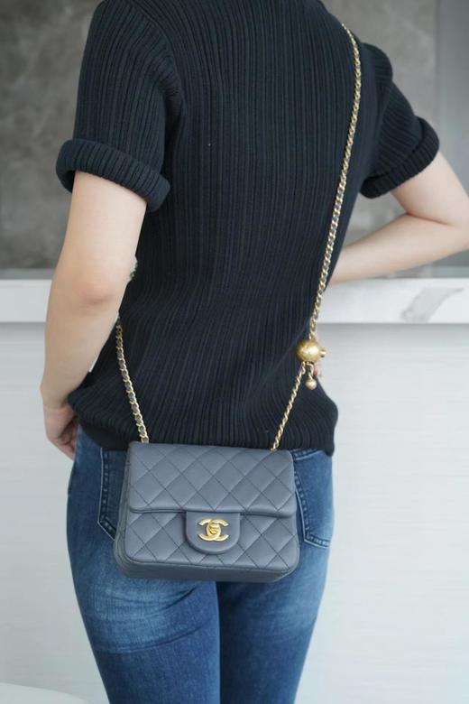 BT59-香奈儿 23K 小金球方胖子灰蓝色（BT*MM）7.22直播款 商品图5