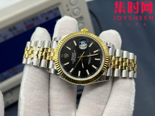 劳力士 VS日志41系列 间金黑盘 男士腕表 丹东3235机 五珠带 表径41mm 商品图3