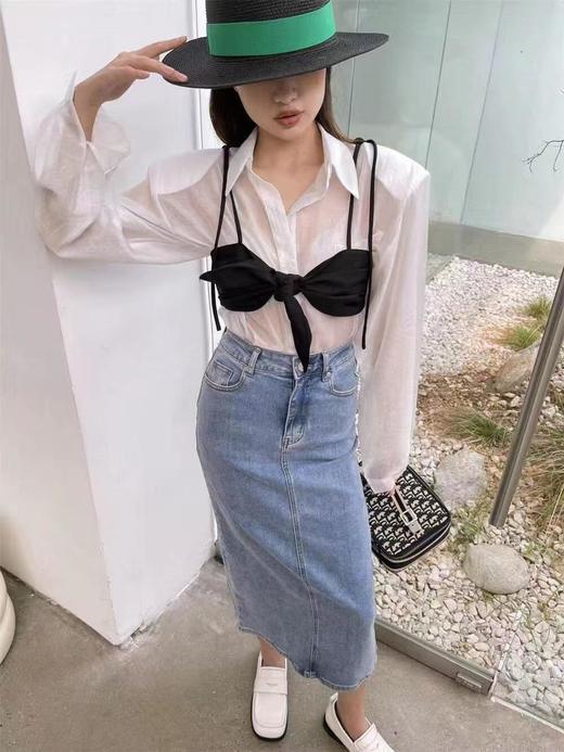 BT145-迪奥刺绣老花满印 收纳盒 手提包 女款 牛仔蓝色（BT*MM）7.22直播款 商品图3