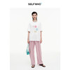 SELFWHO笑脸衣橱白色笑脸数码印花短袖T恤女2025秋季新款宽松上衣 商品缩略图0