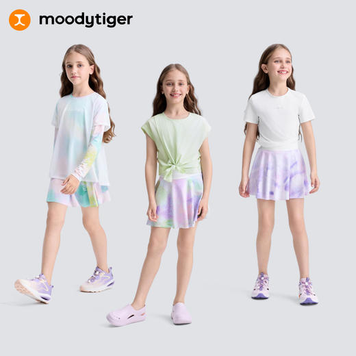 【专属】moodytiger女童半身裙夏季印花学生防走光仙女短裙合并42211808/22211801 商品图4