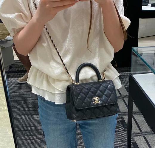 GZ125- 香奈儿 Coco Handle 25P 憨豆手柄单肩斜挎包 小号（MM*QZ）7.22直播款 商品图5