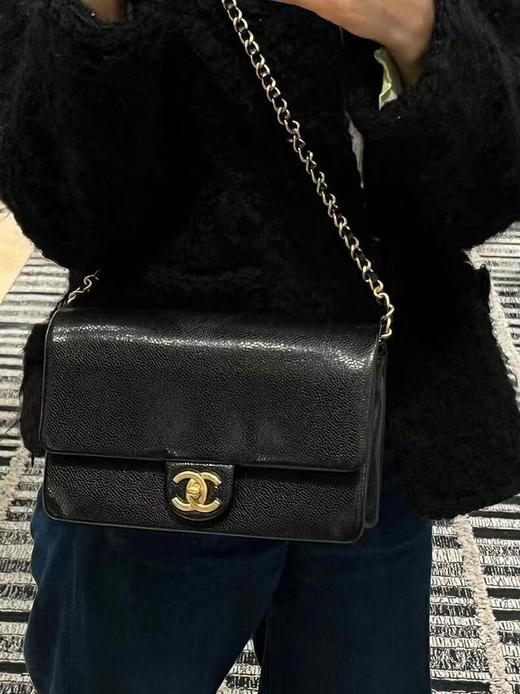 BT77-香奈儿 24K 金色金币金属徽标Logo皮穿链 小牛皮 单肩包 （BT*MM）7.22直播款 商品图2