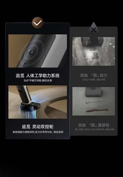 追觅H20Ultra旋锋版洗地机家用智能洗拖吸脱一体自动清洗电动拖把拖地机器人拖地洗地一体机 商品图2