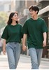 中秋大力度清仓~（不支持退）100%棉~230g情侣款全棉宽松情侣纯色大版T恤短袖-喜出 商品缩略图2