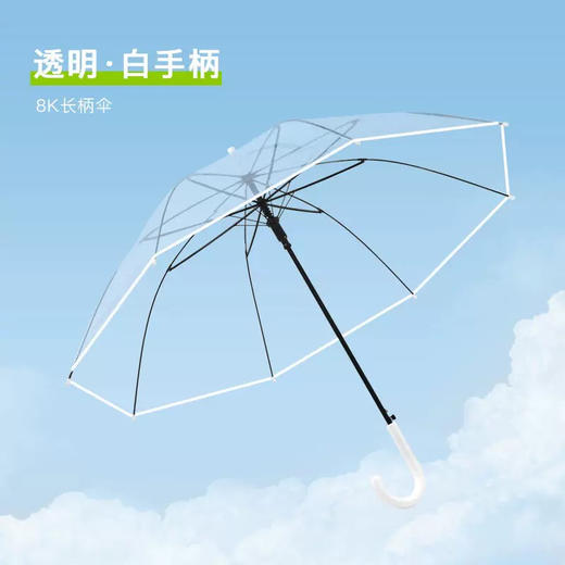 公主洋伞/长柄透明雨伞 商品图1