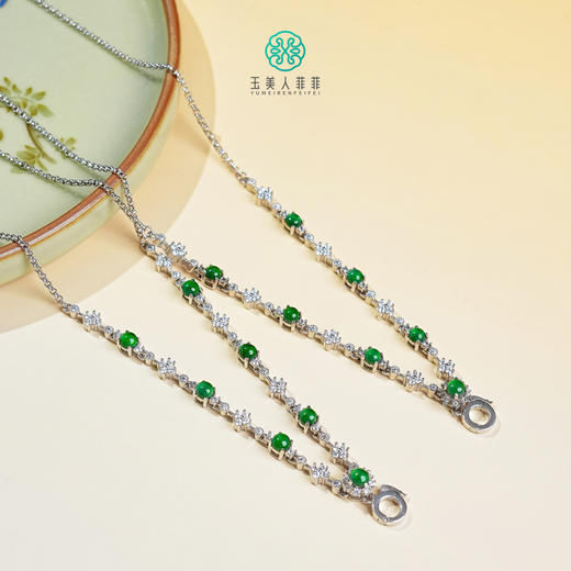 DS925翡翠项链-危料翡翠套链# 商品图0