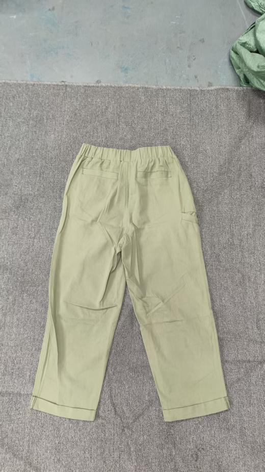 松紧腰腰带简约休闲长裤 商品图5