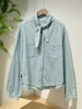 【时装系列】ME TOWN'S 9591（超超软料）做旧水洗牛仔打结外套衬衫M1-4-喜出 商品缩略图6