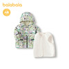 巴拉巴拉宝宝外套男童上衣两件套时尚休闲可爱萌趣保暖一衣三穿潮 商品缩略图4