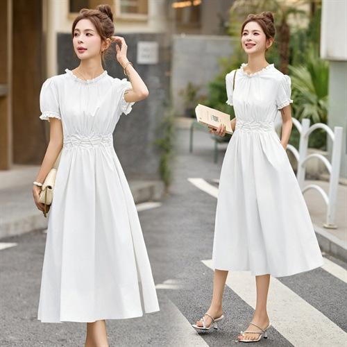 2025夏装新款连衣裙女中长款显瘦收腰时尚气质减龄裙子MUZL8051 商品图3