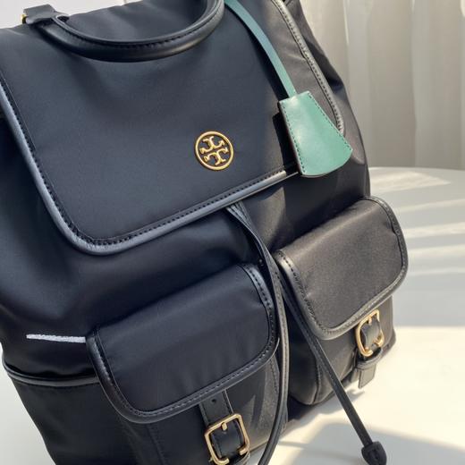 原单TB！最新款 防水尼龙配皮双肩包   女士 双肩背包  手提包   金色五金logo 大气  经典 商品图6