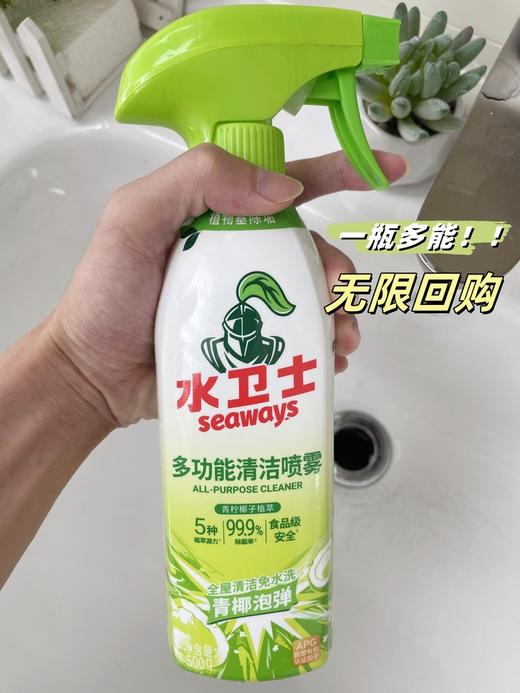 无限回购！ 【水卫士多功能清洁喷雾】青椰泡弹，温和清洁不伤手！释放植萃源力，除污除菌让家居环境焕然一新！！ 商品图1