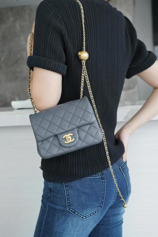 BT59-香奈儿 23K 小金球方胖子灰蓝色（BT*MM）7.22直播款 商品图2